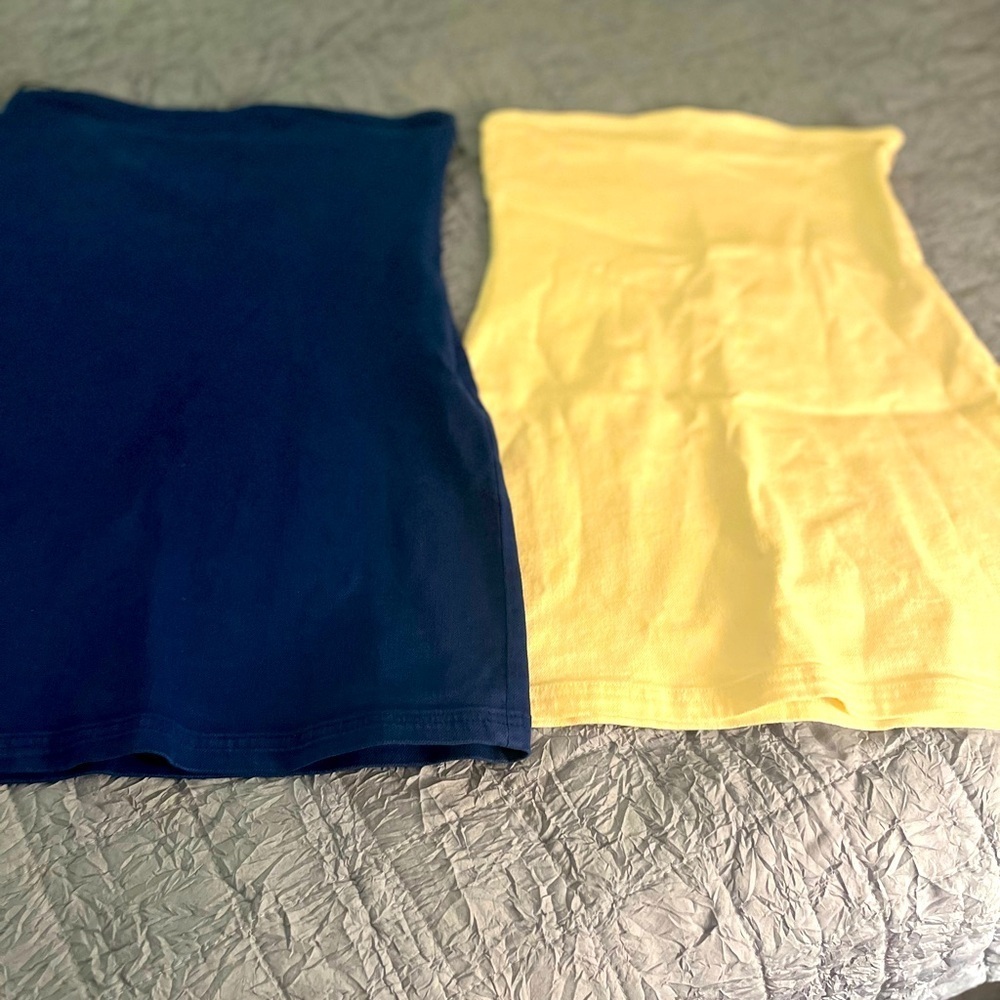 Zara Strapless Dress Lot Blue and White Womens medium